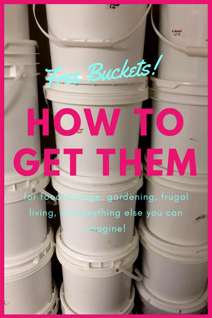 6 Gallon Buckets Without Lids, Used and Very Clean