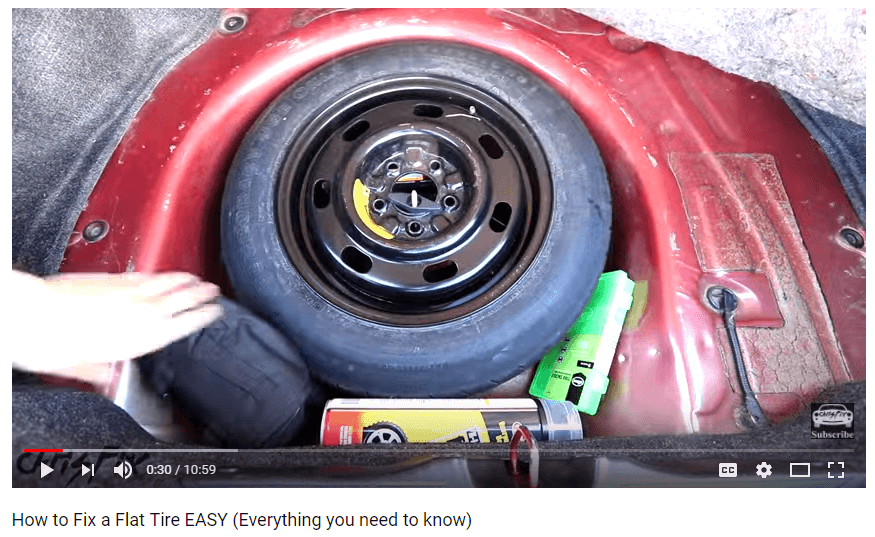 fix flat tire