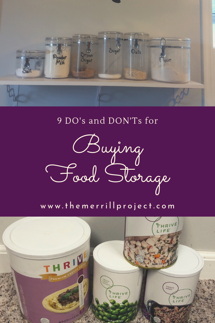 Buying Food Storage: Do's and Dont's - The Merrill Project