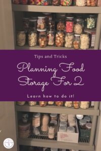 Are you having a hard time planning a food storage for 2?  There are loads of food storage recipes out there, but hardly any of them work for a family of 2.  