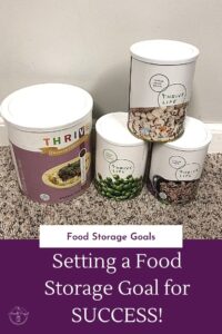 Making sure you have a food storage goal will help you progress with your food storage so much quicker!  How in the world do you set a food st